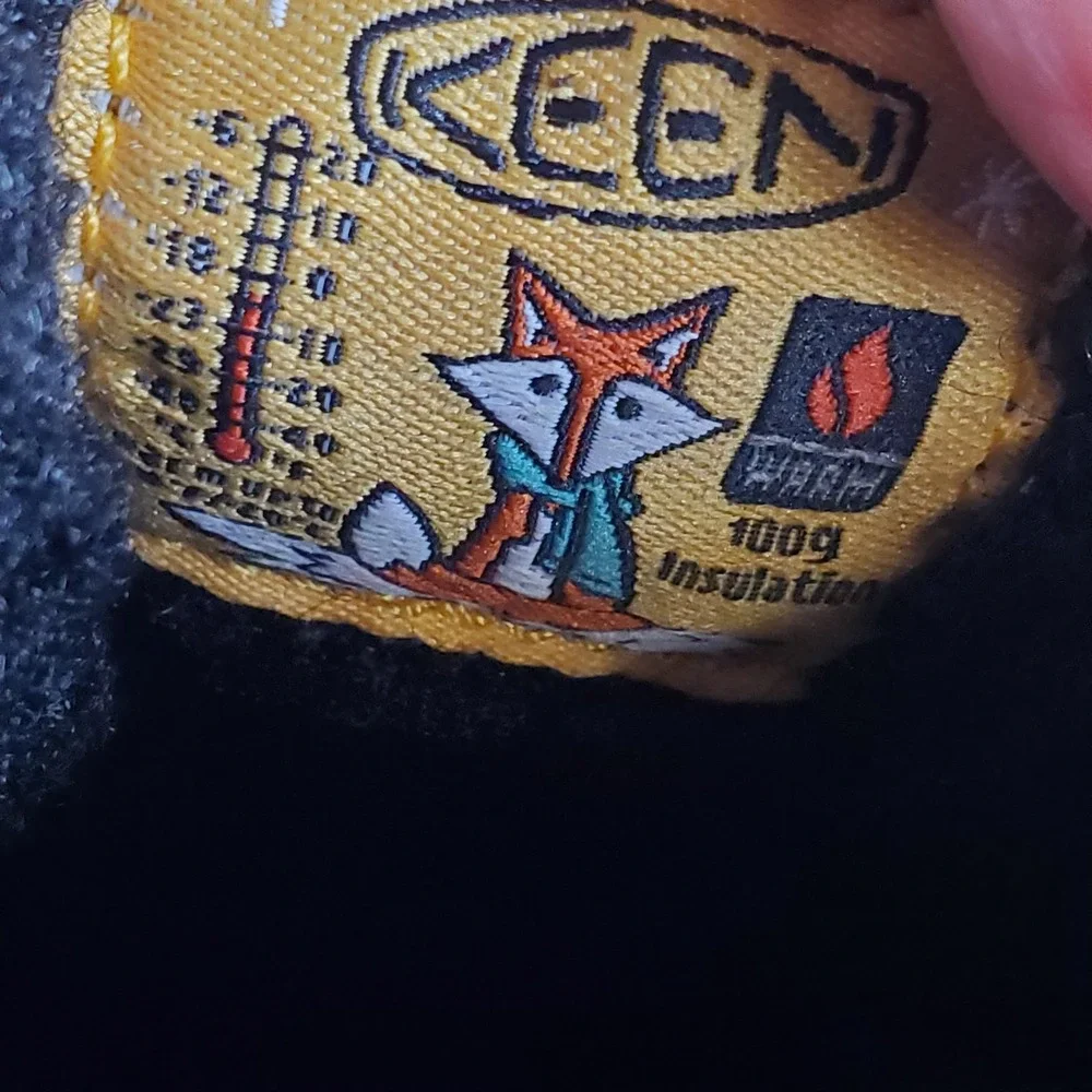 Keen Kootenay IV Kids Shoes Sz 3 Toasted Coconut Vapor Leather Lined Waterproof